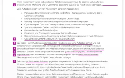 Das ist beim Arbeitszeugnis wichtig